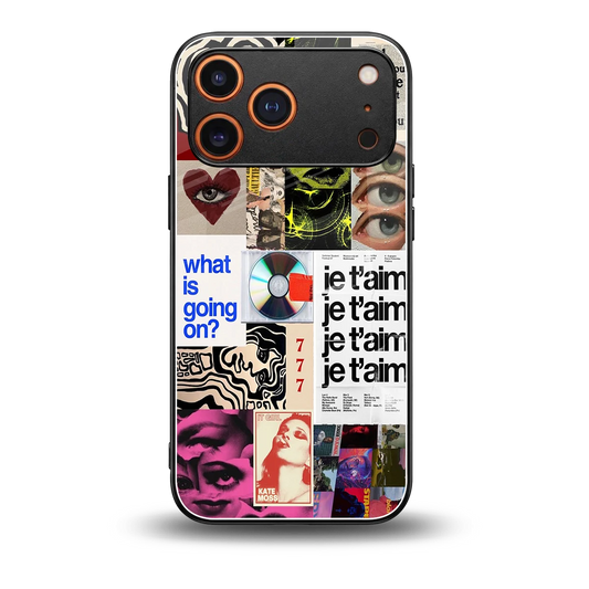 Love Chaos back phone cover | glass case for iphone 17 pro max