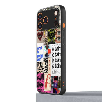Love Chaos iphone 17 pro mobile cover | shockproof glass phone case