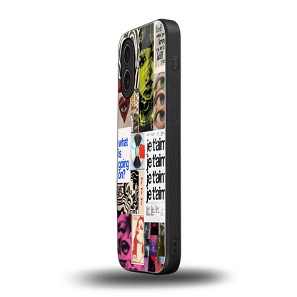 Love Chaos iphone 17 mobile cover | shockproof glass phone case