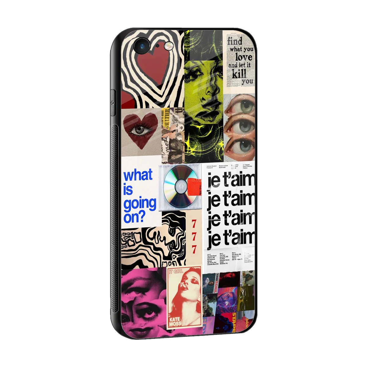 Love Chaos sleek iphone 6 cover with tempered glass back and TPU edges