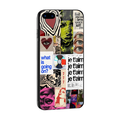 Love Chaos sleek iphone 7 plus cover with tempered glass back and TPU edges