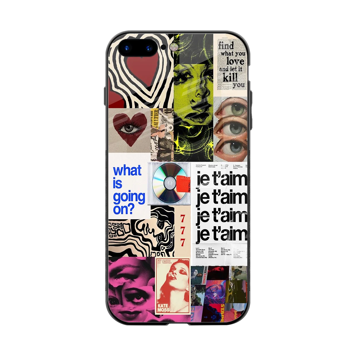 Love Chaos back phone cover | glass case for iphone 7 plus