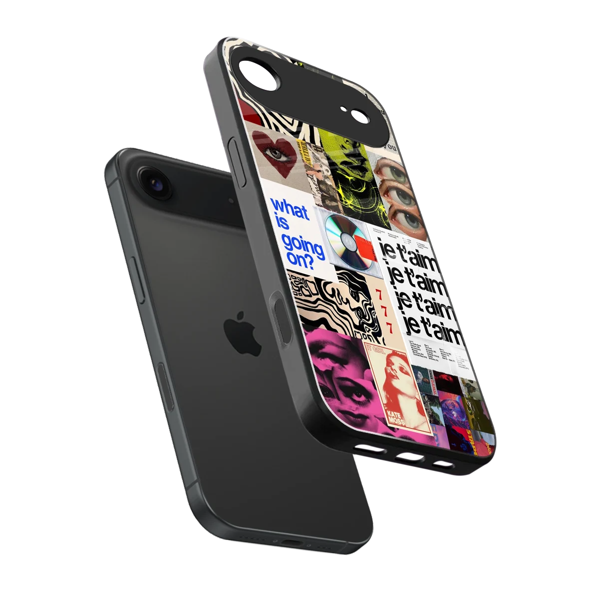 Love Chaos sleek iphone air cover with tempered glass back and TPU edges