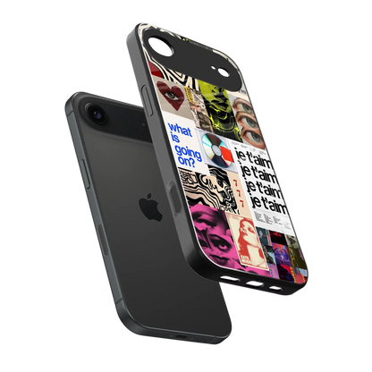 Love Chaos sleek iphone air cover with tempered glass back and TPU edges