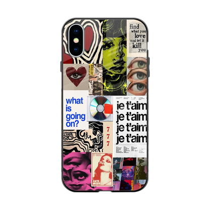 Love Chaos back phone cover | glass case for iphone xs