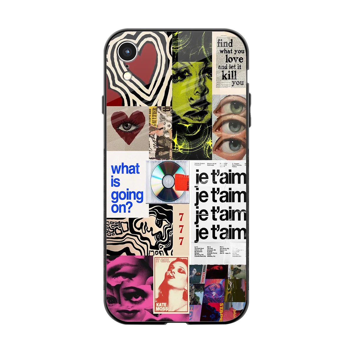Love Chaos back phone cover | glass case for iphone xr