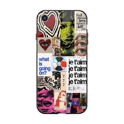 Love Chaos back phone cover | glass case for iphone xr