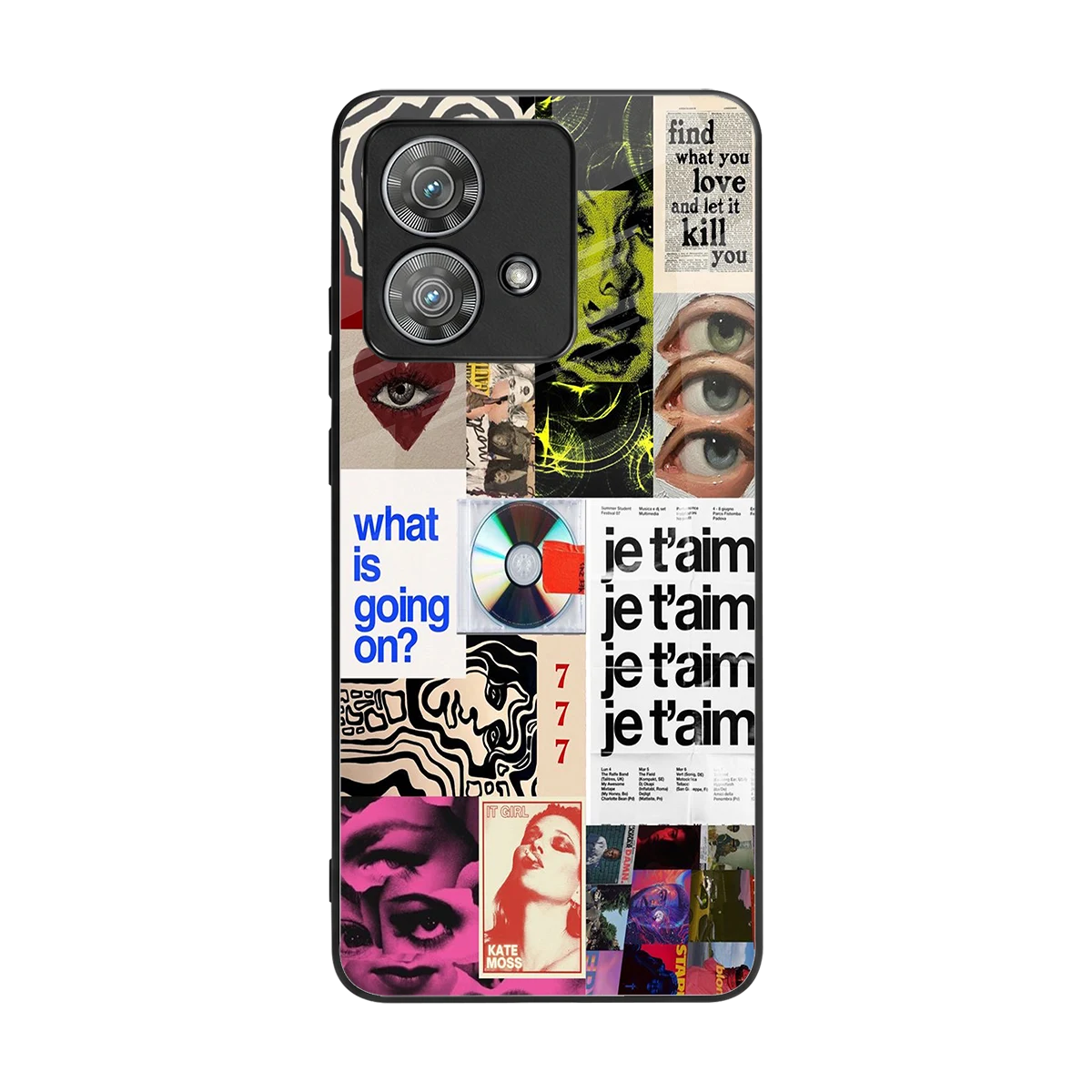 Love Chaos back phone cover | glass case for motorola edge 40 neo 5g