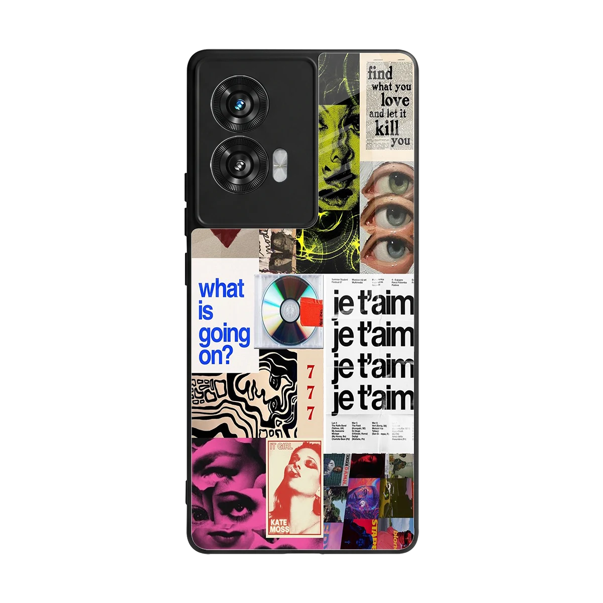 Love Chaos back phone cover | glass case for motorola edge 50 fusion