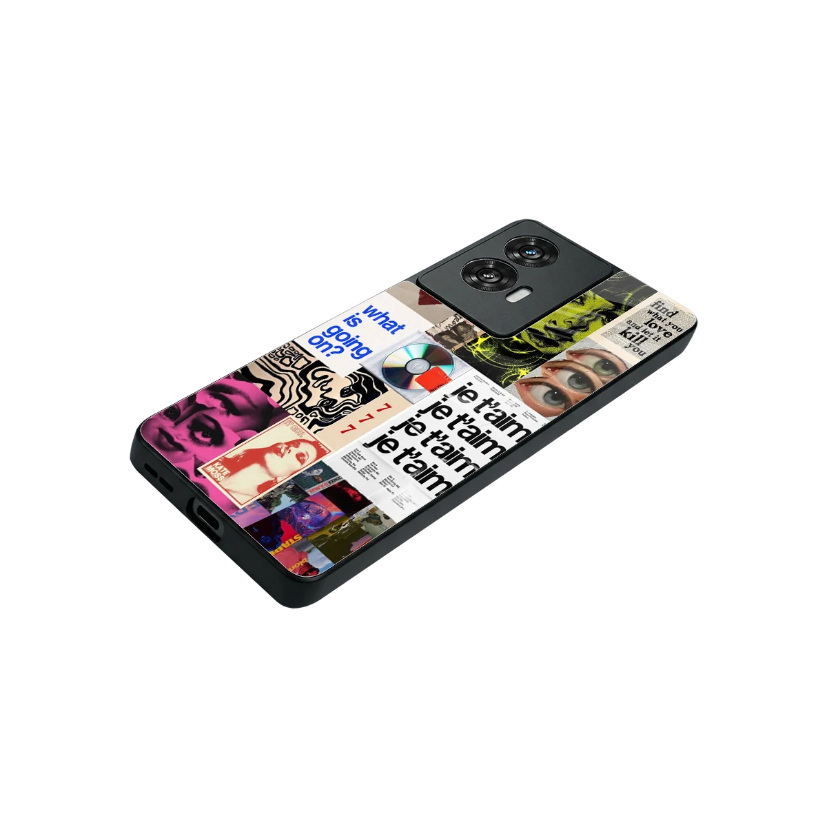 Love Chaos stylish phone case for motorola edge 50 fusion | glossy glass and slim fit