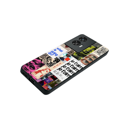 Love Chaos stylish phone case for motorola edge 50 fusion | glossy glass and slim fit