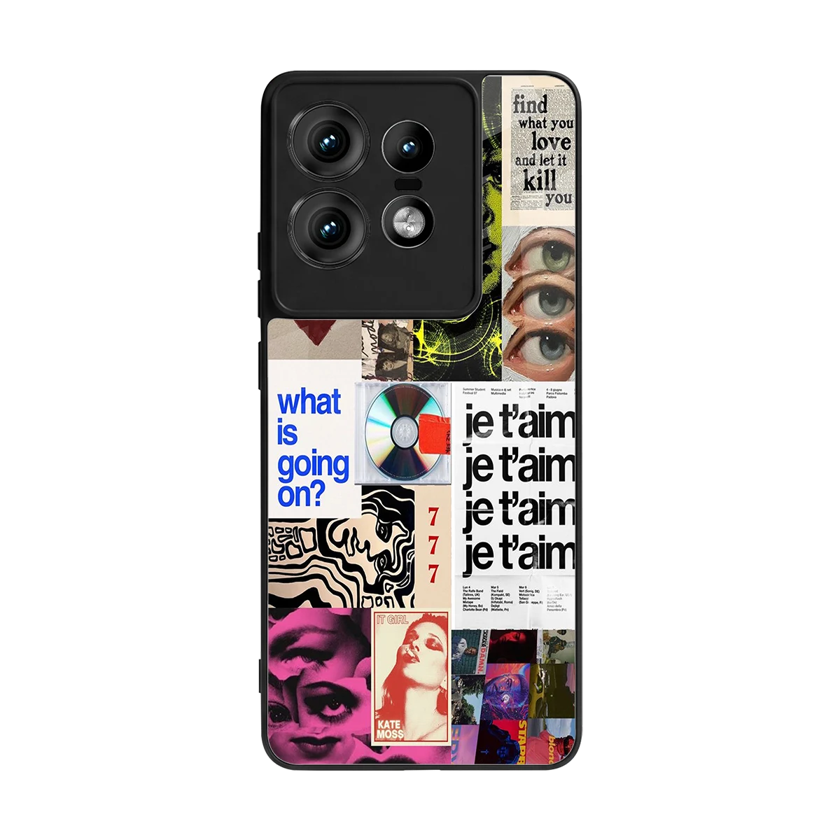 Love Chaos back phone cover | glass case for motorola edge 50 pro