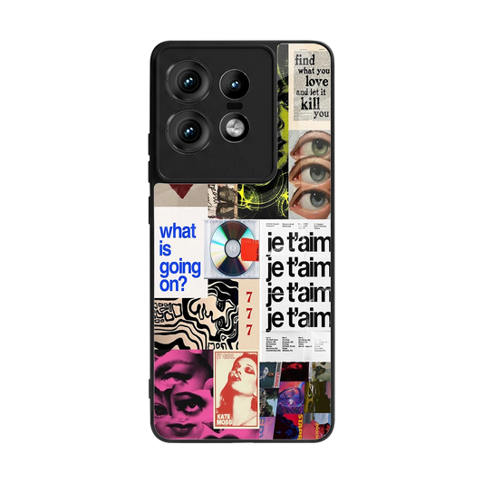 Love Chaos back phone cover | glass case for motorola edge 50 pro