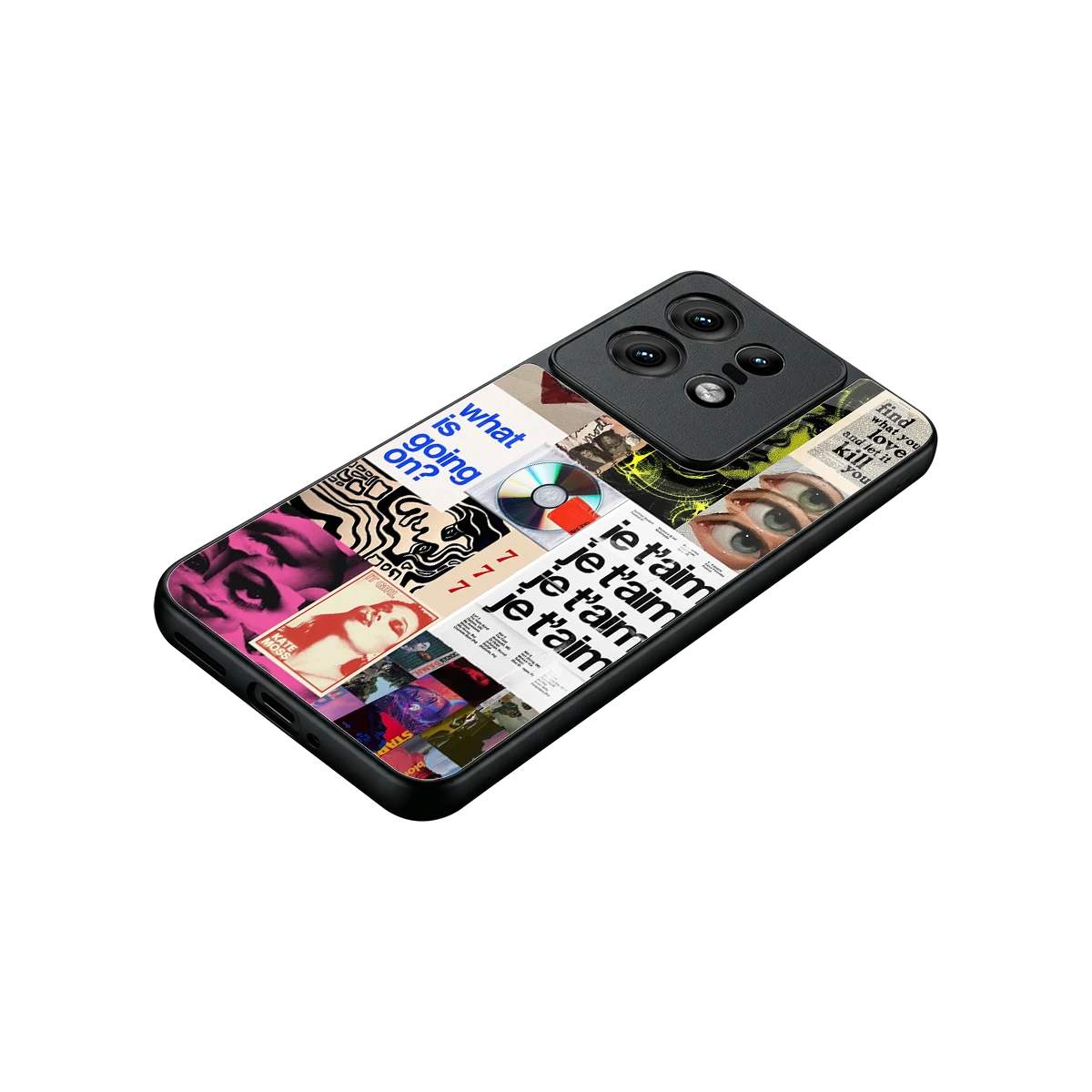 Love Chaos stylish phone case for motorola edge 50 pro | glossy glass and slim fit