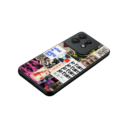 Love Chaos stylish phone case for motorola edge 50 pro | glossy glass and slim fit