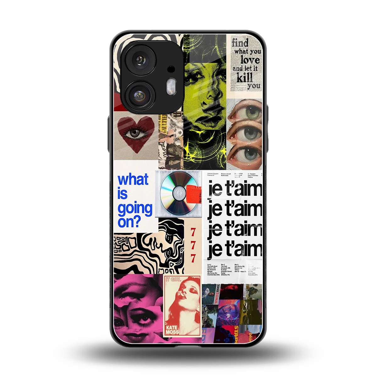 Love Chaos back phone cover | glass case for nothing phone 2