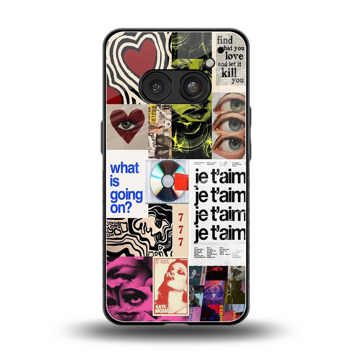 Love Chaos back phone cover | glass case for nothing phone 2a