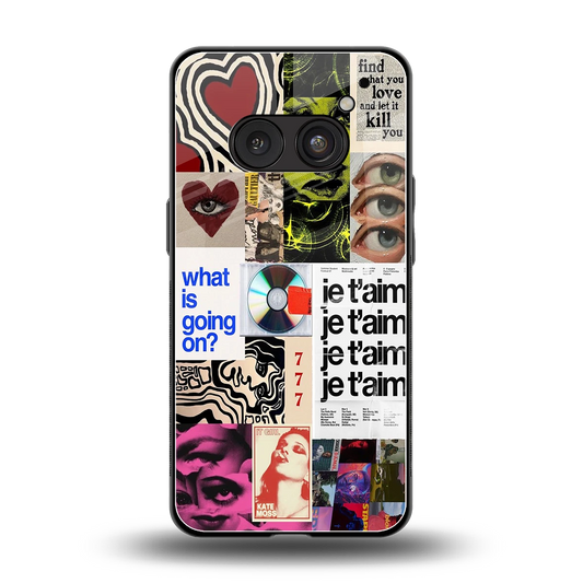 Love Chaos back phone cover | glass case for nothing phone 2a