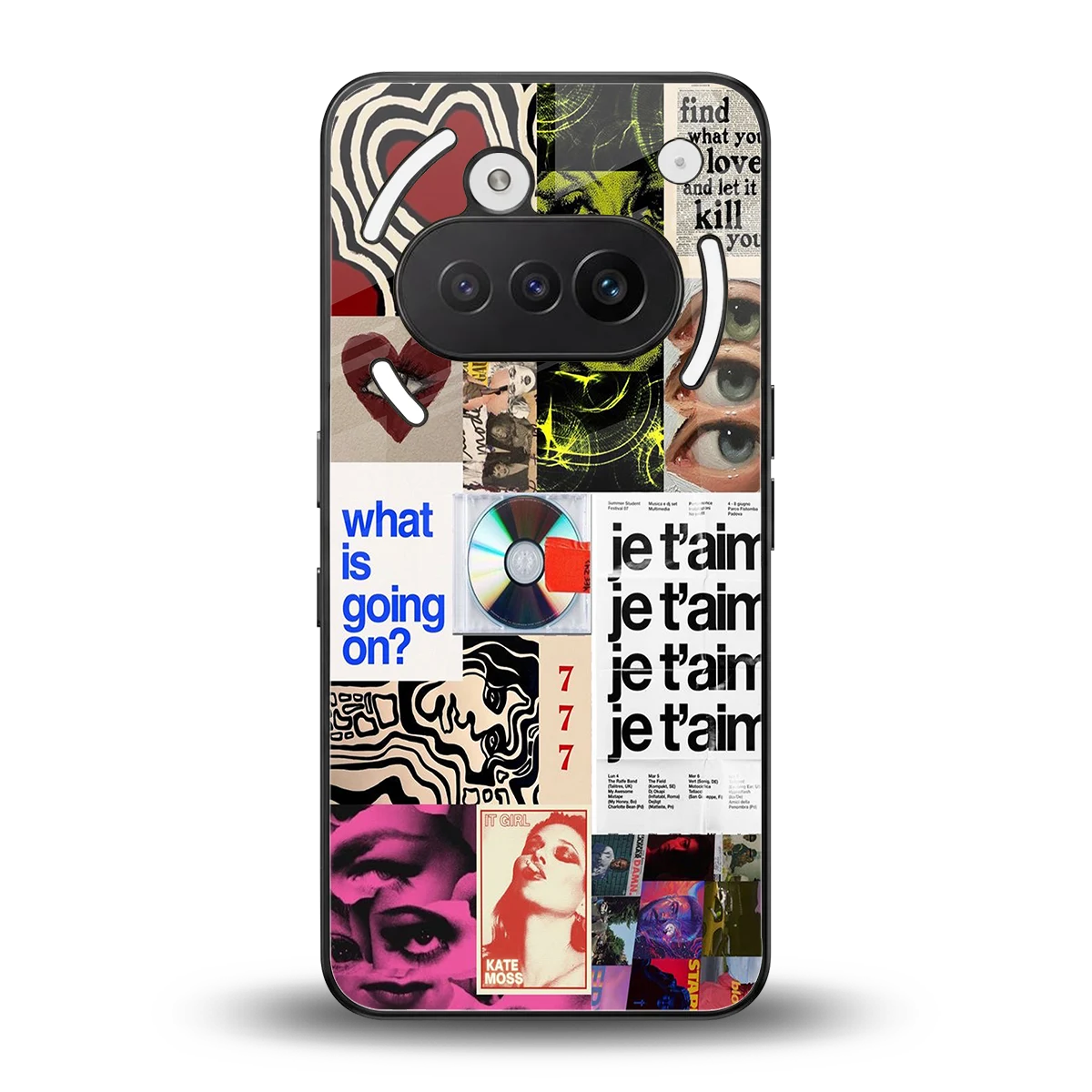 Love Chaos back phone cover | glass case for nothing phone 3a