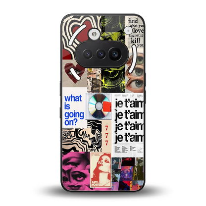 Love Chaos back phone cover | glass case for nothing phone 3a