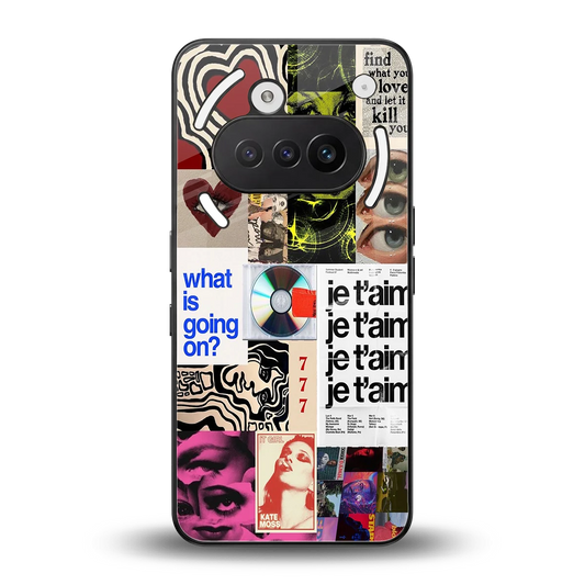 Love Chaos back phone cover | glass case for nothing phone 3a