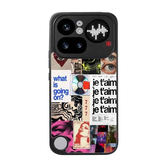 Love Chaos back phone cover | glass case for nothing phone 4a pro