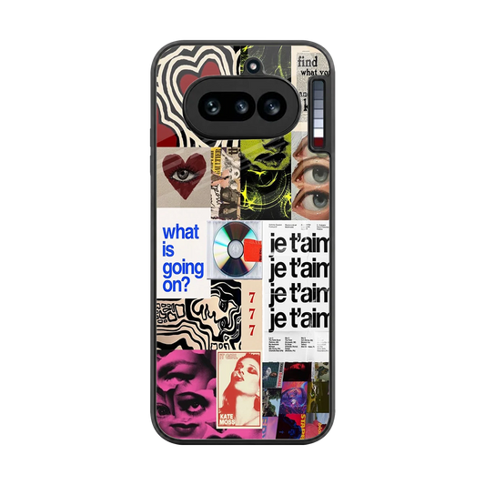 Love Chaos back phone cover | glass case for nothing phone 4a