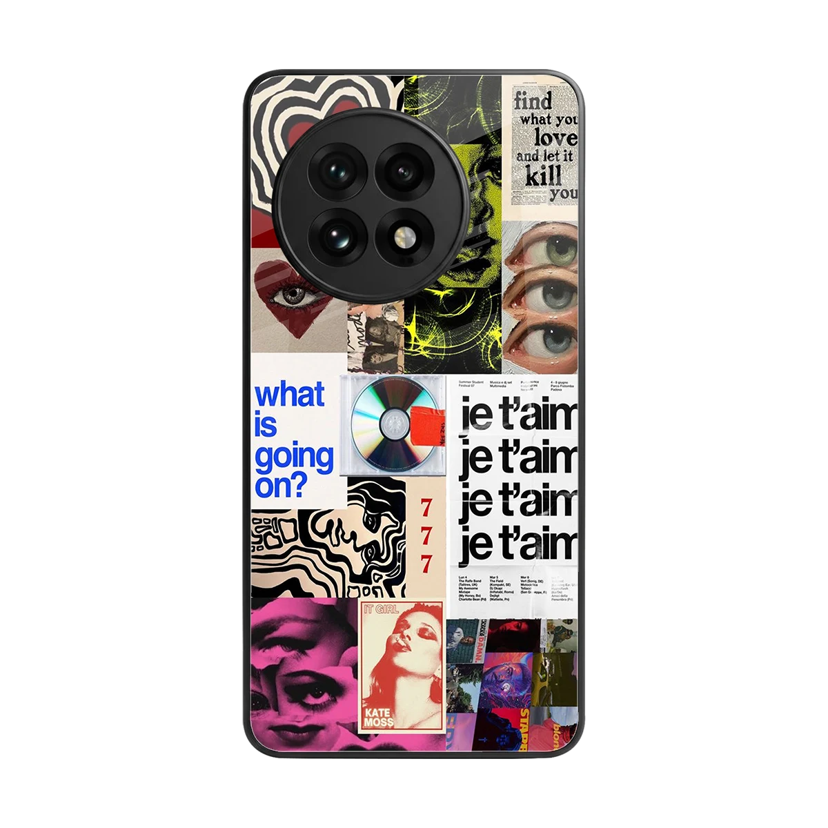 Love Chaos back phone cover | glass case for oneplus 13r