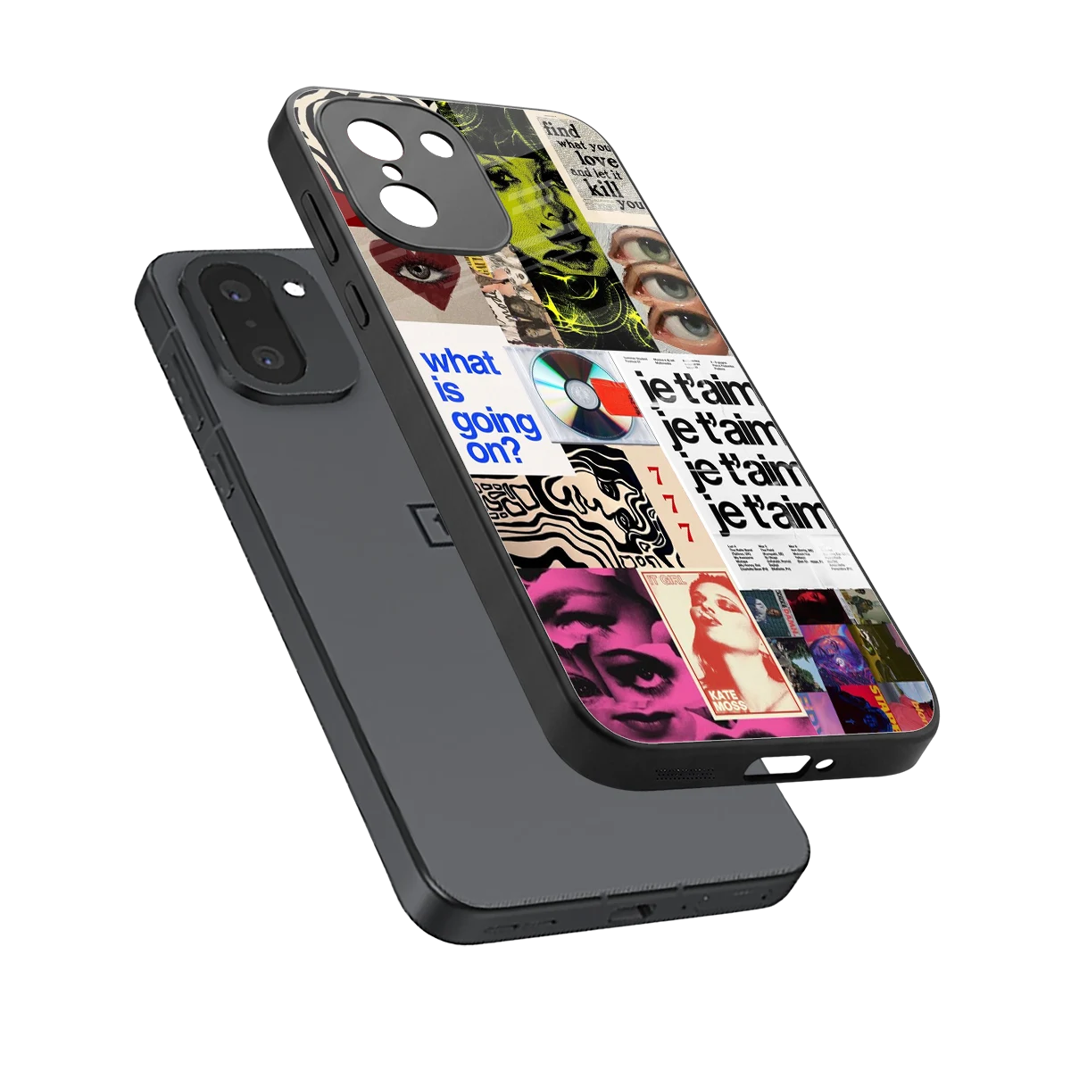 Love Chaos sleek oneplus 15r cover with tempered glass back and TPU edges
