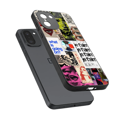 Love Chaos sleek oneplus 15r cover with tempered glass back and TPU edges