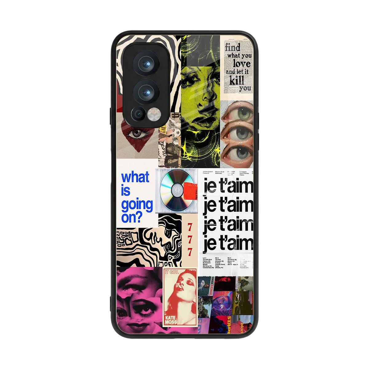 Love Chaos back phone cover | glass case for oneplus nord 2