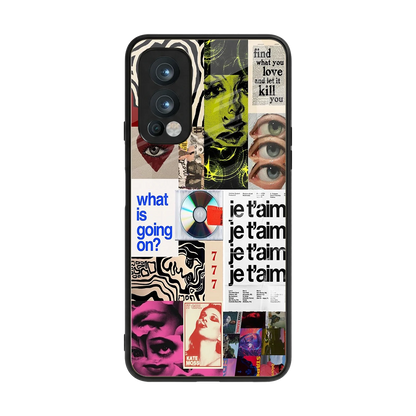Love Chaos back phone cover | glass case for oneplus nord 2