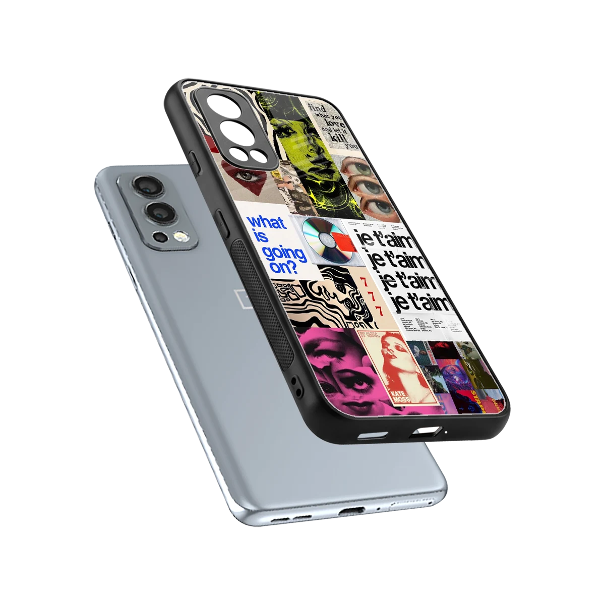 Love Chaos sleek oneplus nord 2 cover with tempered glass back and TPU edges