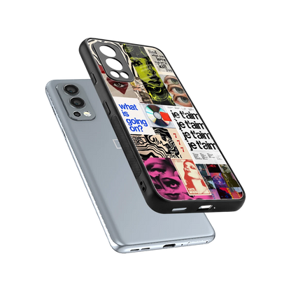 Love Chaos sleek oneplus nord 2 cover with tempered glass back and TPU edges