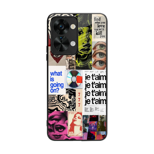 Love Chaos back phone cover | glass case for oneplus nord 2t