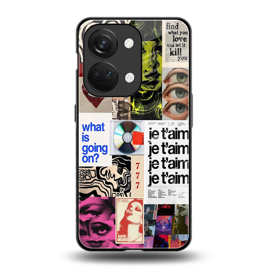 Love Chaos back phone cover | glass case for oneplus nord 3