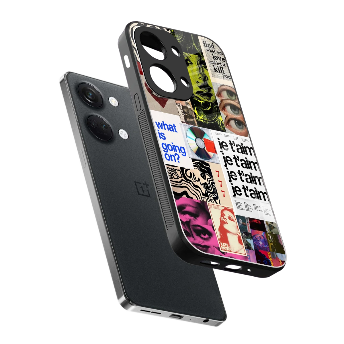 Love Chaos sleek oneplus nord 3 cover with tempered glass back and TPU edges