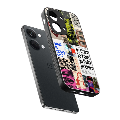 Love Chaos sleek oneplus nord 3 cover with tempered glass back and TPU edges
