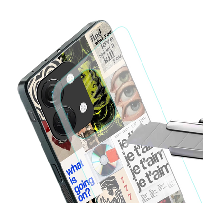 Love Chaos stylish phone case for oneplus nord 3 | glossy glass and slim fit