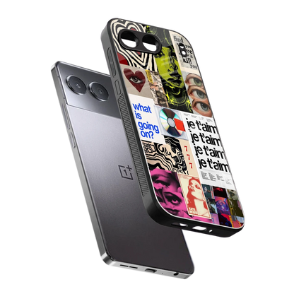 Love Chaos sleek oneplus nord 4 cover with tempered glass back and TPU edges