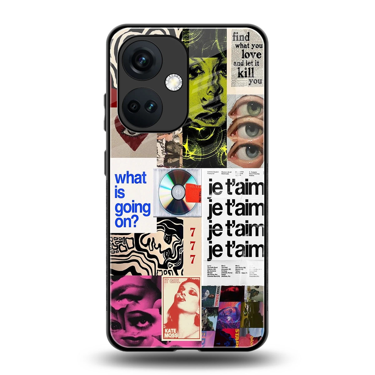 Love Chaos back phone cover | glass case for oneplus nord ce 3