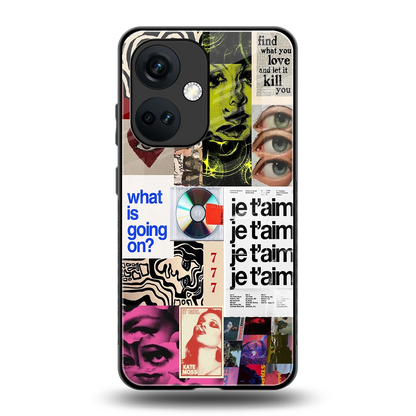 Love Chaos back phone cover | glass case for oneplus nord ce 3