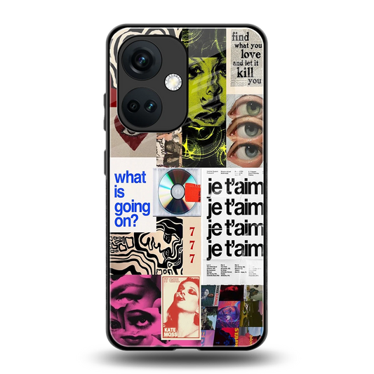 Love Chaos back phone cover | glass case for oneplus nord ce 3