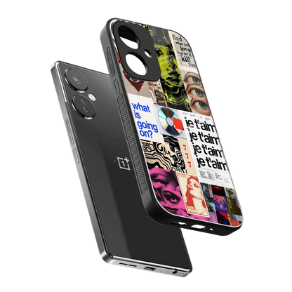 Love Chaos sleek oneplus nord ce 3 cover with tempered glass back and TPU edges