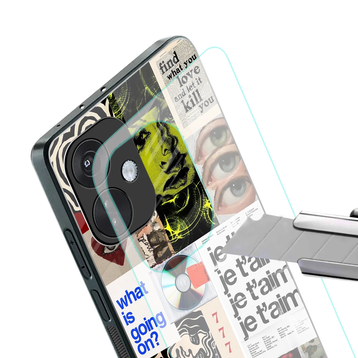 Love Chaos stylish phone case for oneplus nord ce 3 | glossy glass and slim fit