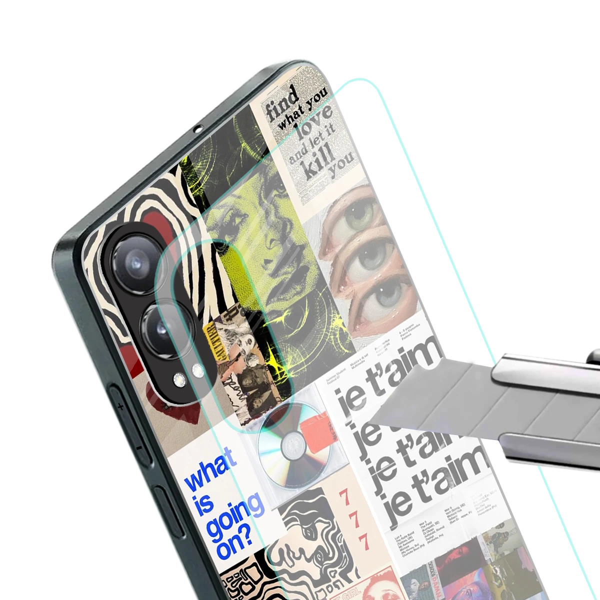 Love Chaos stylish phone case for oneplus nord ce 4 lite | glossy glass and slim fit