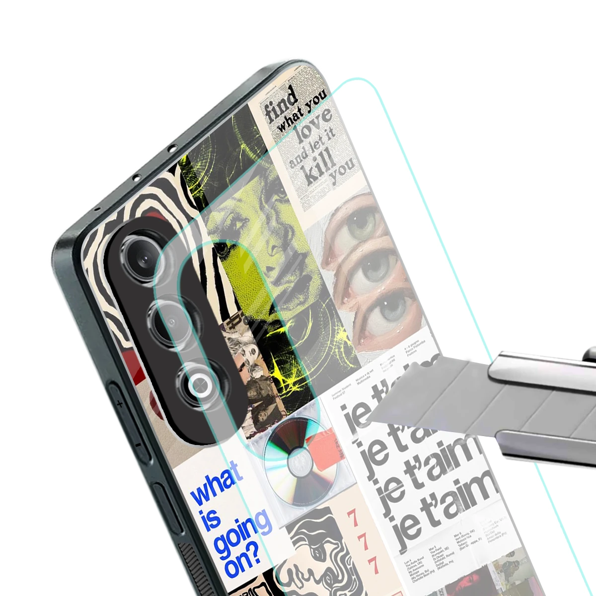 Love Chaos stylish phone case for oneplus nord ce 4 | glossy glass and slim fit