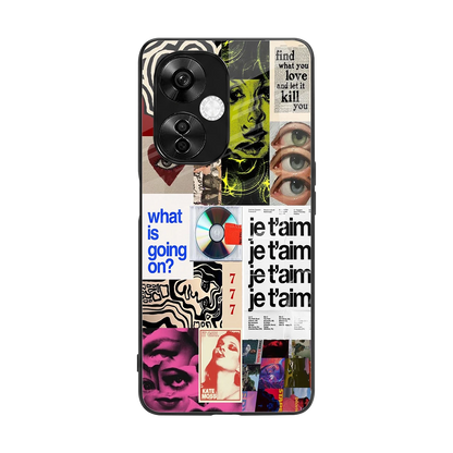 Love Chaos back phone cover | glass case for oneplus nord ce 3 lite
