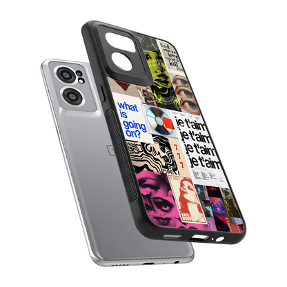 Love Chaos sleek oneplus nord ce 2 cover with tempered glass back and TPU edges