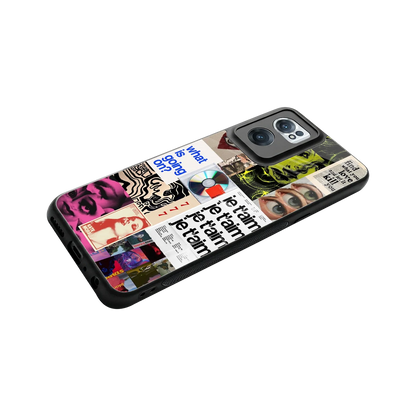 Love Chaos stylish phone case for oneplus nord ce 2 | glossy glass and slim fit